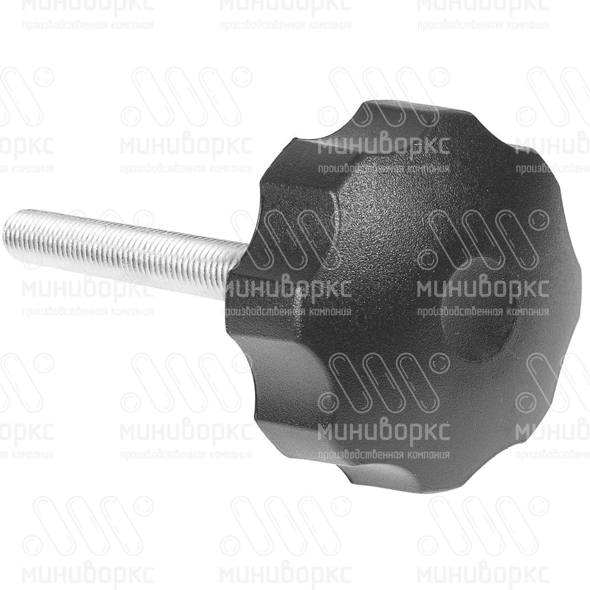 Фиксатор пластиковый с рукояткой m10x110 60 – Ф60М10-110ЧН | картинка 3