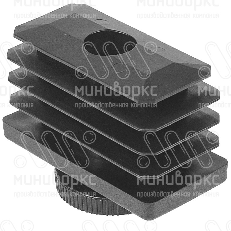 Комплекты прямоугольных заглушек с опорами 60x30 – 30-60M8.D32x65B | картинка 2