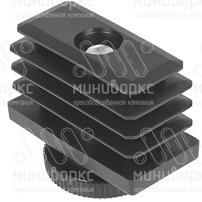 Комплекты прямоугольных заглушек с опорами 50x25 – 25-50M10.D32x50G | картинка 2