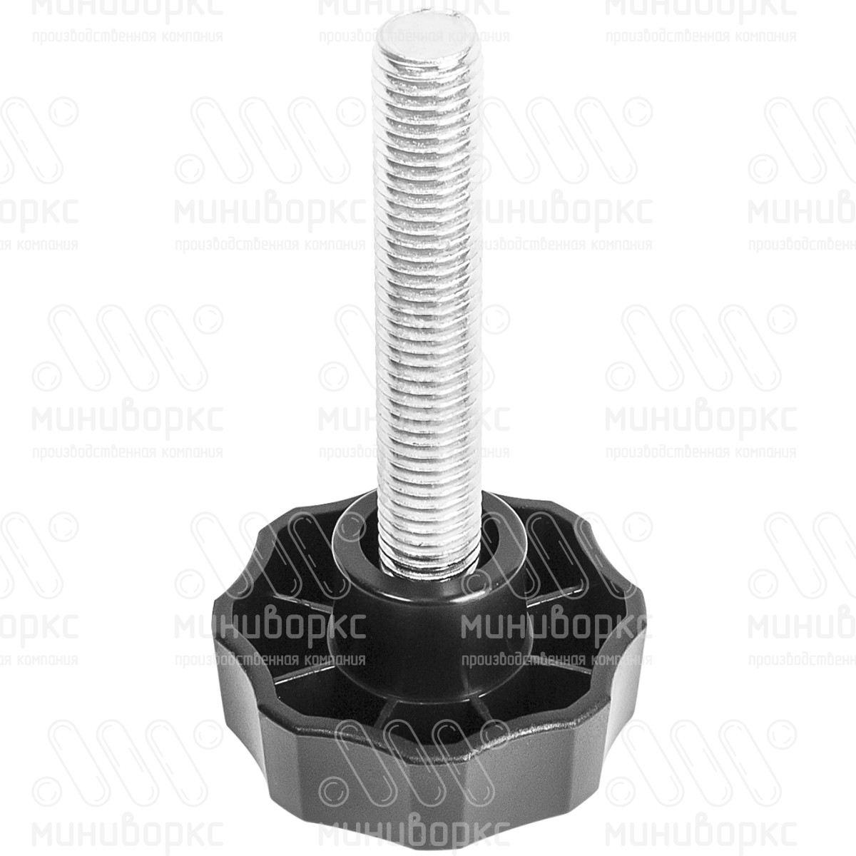 Фиксатор пластиковый с рукояткой m12x110 50 – Ф50М12-110ЧС | картинка 1