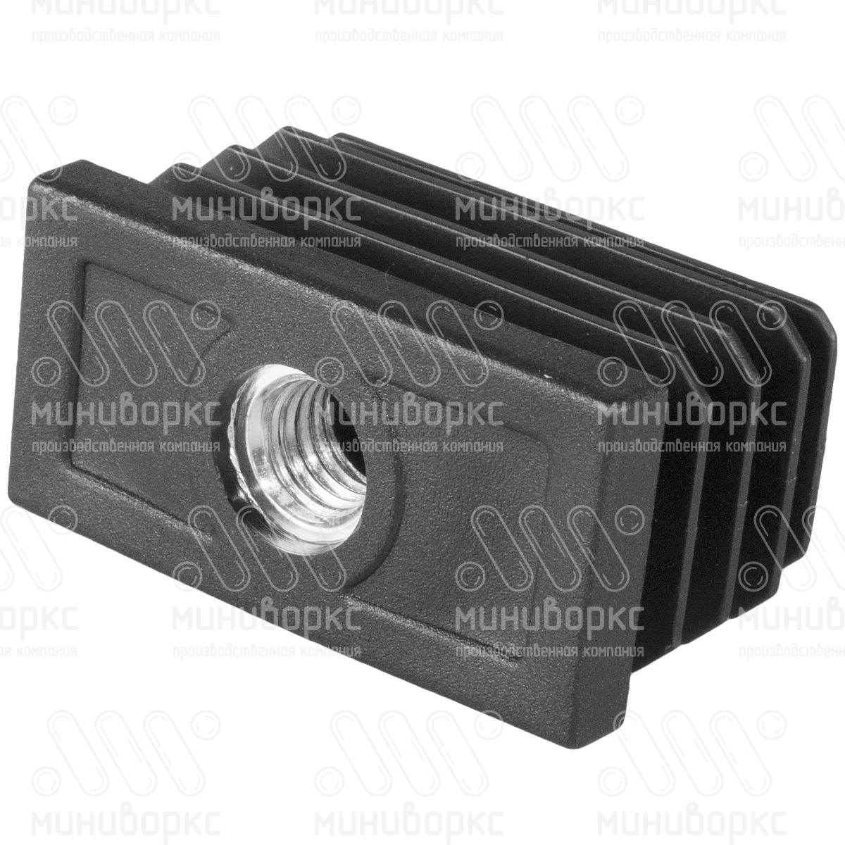 Комплекты прямоугольных заглушек с опорами 50x25 – 25-50M8.D32x35 | картинка 4