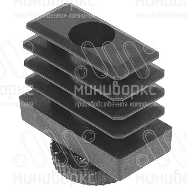 Комплекты прямоугольных заглушек с опорами 40x20 – 20-40M8.D25x65G | картинка 2