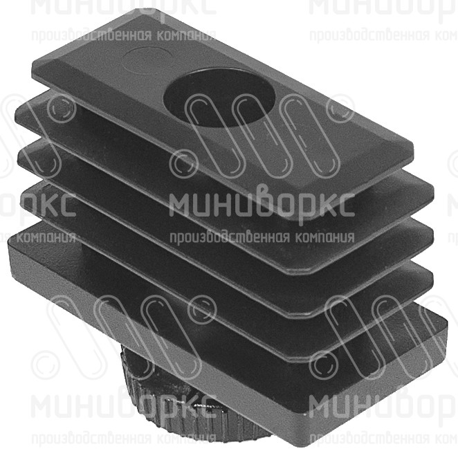 Комплекты прямоугольных заглушек с опорами 50x25 – 25-50M8.D25x15B | картинка 2