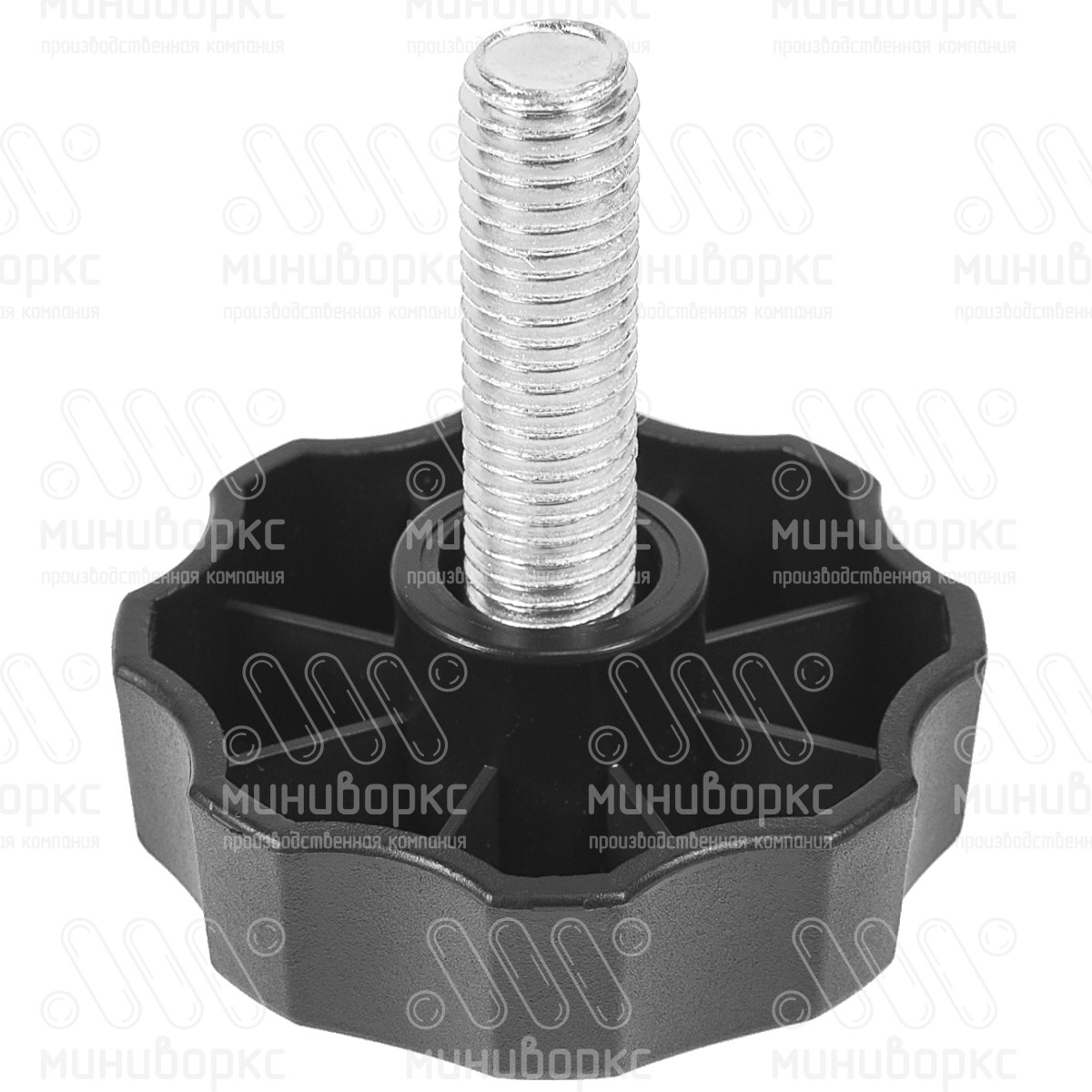 Фиксатор пластиковый с рукояткой m12x45 60 – Ф60М12-45ЧН | картинка 1