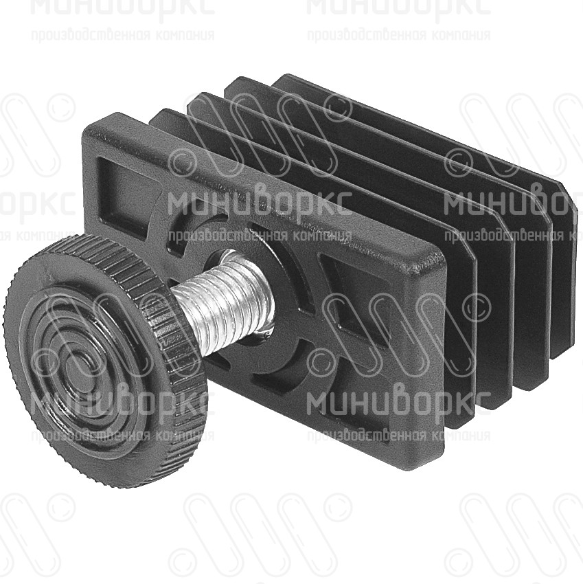 Комплекты прямоугольных заглушек с опорами 60x30 – 30-60M8.D32x50 | картинка 3