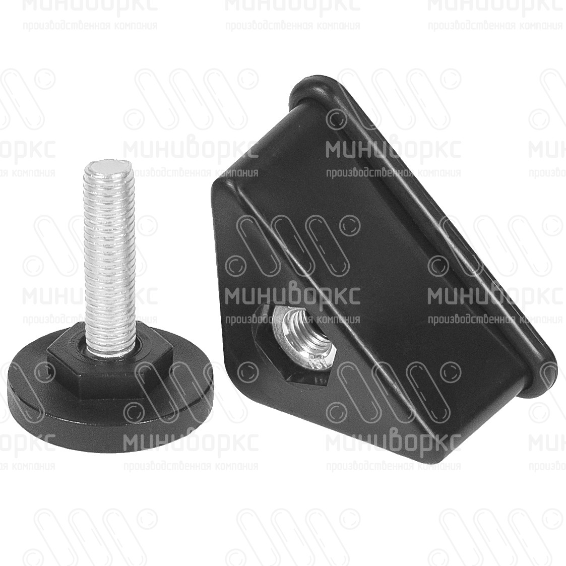 Комплекты опор для уголков и резьбовых опор m8x40 40 – U40-40M8.D40x40 | картинка 4